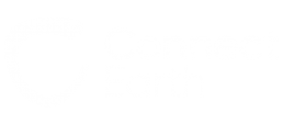 connect earth logo in white